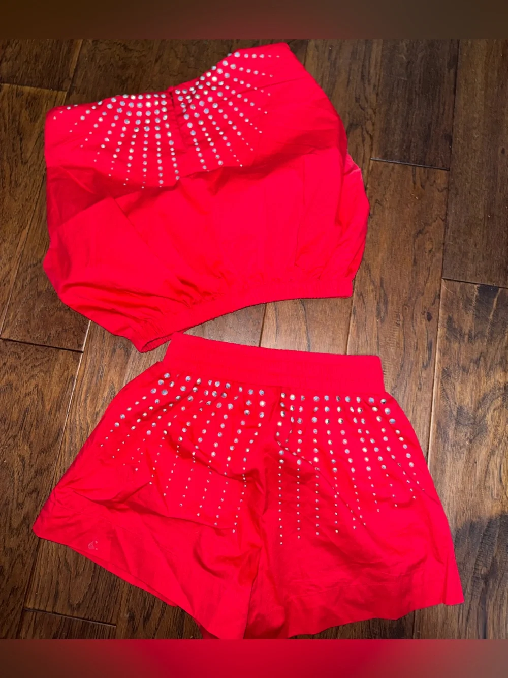 TCEC Red Rhinestone-Studded Top - Picture 3 of 3